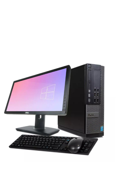 PC Complet, ordinateur de bureau windows 11 professionnel + écran 22 pouces core I3, disque  dur 480 gigas, mémoire 8 gigas. Occasion USA