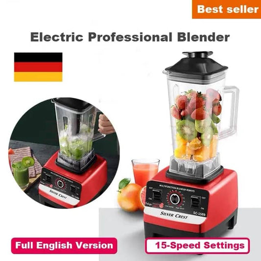 Robot mixer blender broyeur 2 en 1 silver crest